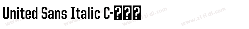 United Sans Italic C字体转换